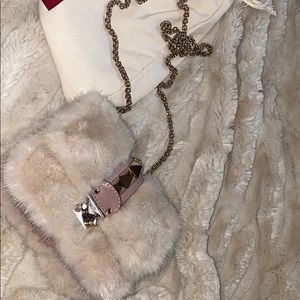 Valentino Mini Mink Rockstud Bag